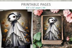 cute ghost illustrations, Halloween papers Product Image 3