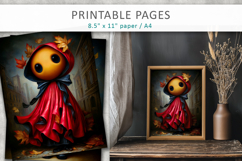 cute ghost illustrations, printable ghost art Product Image 1
