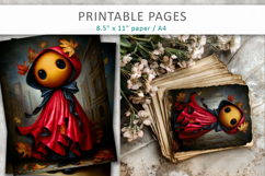cute ghost illustrations, printable ghost art Product Image 4