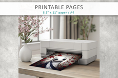 cute ghost illustrations, printable ghost art papers Product Image 7