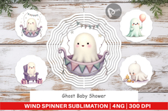 Wind Spinner Ghost Baby Shower Product Image 1