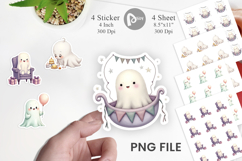 Ghost Baby Shower Sticker Product Image 1