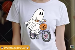 Cycopath Svg, Cute Ghost Png, Retro Halloween Png Product Image 1