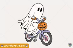 Cycopath Svg, Cute Ghost Png, Retro Halloween Png Product Image 2