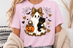 Ghost Black Cat Sublimation PNG Product Image 3