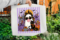 Ghost Blowing Bubble Png, Preppy Halloween Striped Designs Product Image 1