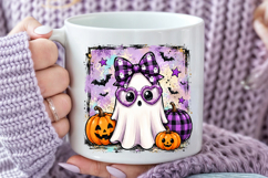Ghost Bow PNG, Halloween Sublimation Design Product Image 3