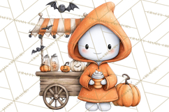 Ghost Café Mini World PNG, Cute Halloween Coffee Ghosts Product Image 3