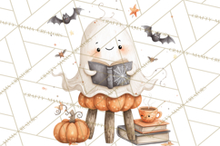 Ghost Café Mini World PNG, Cute Halloween Coffee Ghosts Product Image 5