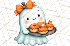Ghost Café Mini World PNG, Cute Halloween Coffee Ghosts Product Image 2