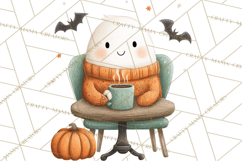 Ghost Café Mini World PNG, Cute Halloween Coffee Ghosts Product Image 2