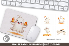 Mouse Pad Watercolor Ghost Candy Parade Product Image 1