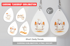 Earring Watercolor Ghost Candy Parade Product Image 1