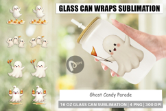 Glass Can Watercolor Ghost Candy Parade Product Image 1