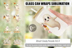 Glass Can Watercolor Ghost Candy Parade Product Image 1
