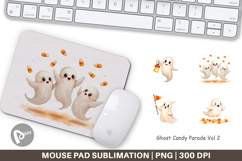 Mouse Pad Watercolor Ghost Candy Parade Product Image 1