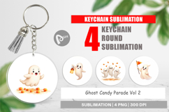 Keychain Watercolor Ghost Candy Parade Product Image 1