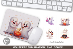 Mouse Pad Watercolor Ghost Candy Potion Product Image 1