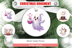 Ornament Watercolor Ghost Candy Potion Product Image 1