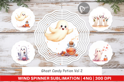 Wind Spinner Watercolor Ghost Candy Potion Product Image 1