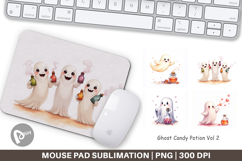 Mouse Pad Watercolor Ghost Candy Potion Product Image 1