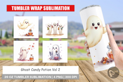 Tumbler Watercolor Ghost Candy Potion Product Image 1