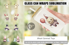 Glass Can Ghost Carnival Toys Product Image 1