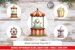 Wind Spinner Ghost Carnival Toys Product Image 1