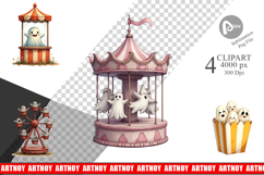 Ghost Carnival Toys Clipart Product Image 1
