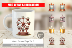 Mug Wrap Ghost Carnival Toys Product Image 1