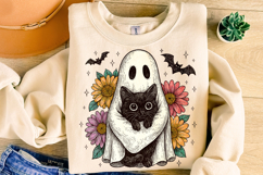 Cute Ghost PNG, Cat PNG, Spooky PNG, Fall PNG, Halloween PNG Product Image 4