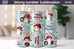 Cute Christmas Ghost Tumbler | Christmas Seamless Tumbler Product Image 5