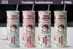 Cute Christmas Ghost Tumbler | Christmas Seamless Tumbler Product Image 2