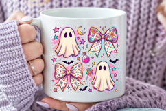 Ghost Coquette Bow Halloween Sublimation PNG Product Image 4