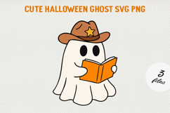 Cute Cartoon Ghost Clipart BUNDLE|Halloween PNG SVG Product Image 10