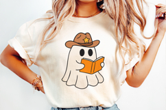 Cute Cartoon Ghost Clipart |Halloween PNG SVG Product Image 2
