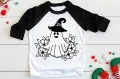 Spooky Season Svg, Ghost Svg, Halloween Svg, Floral Ghost Product Image 2