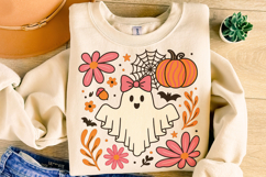 Halloween Ghost PNG, Fall PNG, Pumpkin PNG, Coquette Bow PNG Product Image 4