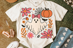 Halloween Ghost PNG, Fall PNG, Pumpkin PNG, Coquette Bow PNG Product Image 5