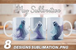 Ghost Halloween | Mug sublimation design Product Image 1