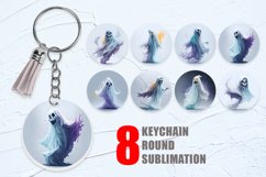 Ghost Halloween Keychain | Keyring Product Image 1