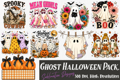 Ghost Halloween PNG Pack,Funny Sublimation Design Product Image 1