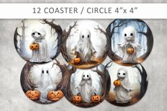 Halloween Ghost Round Coaster Bundle Product Image 1
