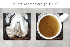 Halloween Ghost Coaster, Halloween Kitchen Decor Product Image 1