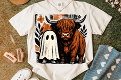 Halloween Highland Cow PNG, Halloween PNG, Cute Cow PNG Product Image 6