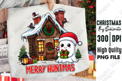 Ghost Hunting Cabin Christmas Png Product Image 1