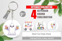 Keychain Ghost Ice Cream Product Image 1