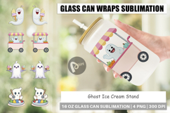 Glass Can Ghost Ice Cream Product Image 1
