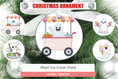 Ornament Ghost Ice Cream Product Image 1