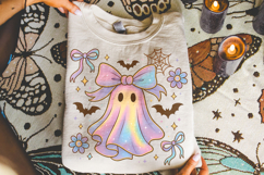 Iridescent Ghost Png, Coquette Halloween Design, Spooky PNG Product Image 5